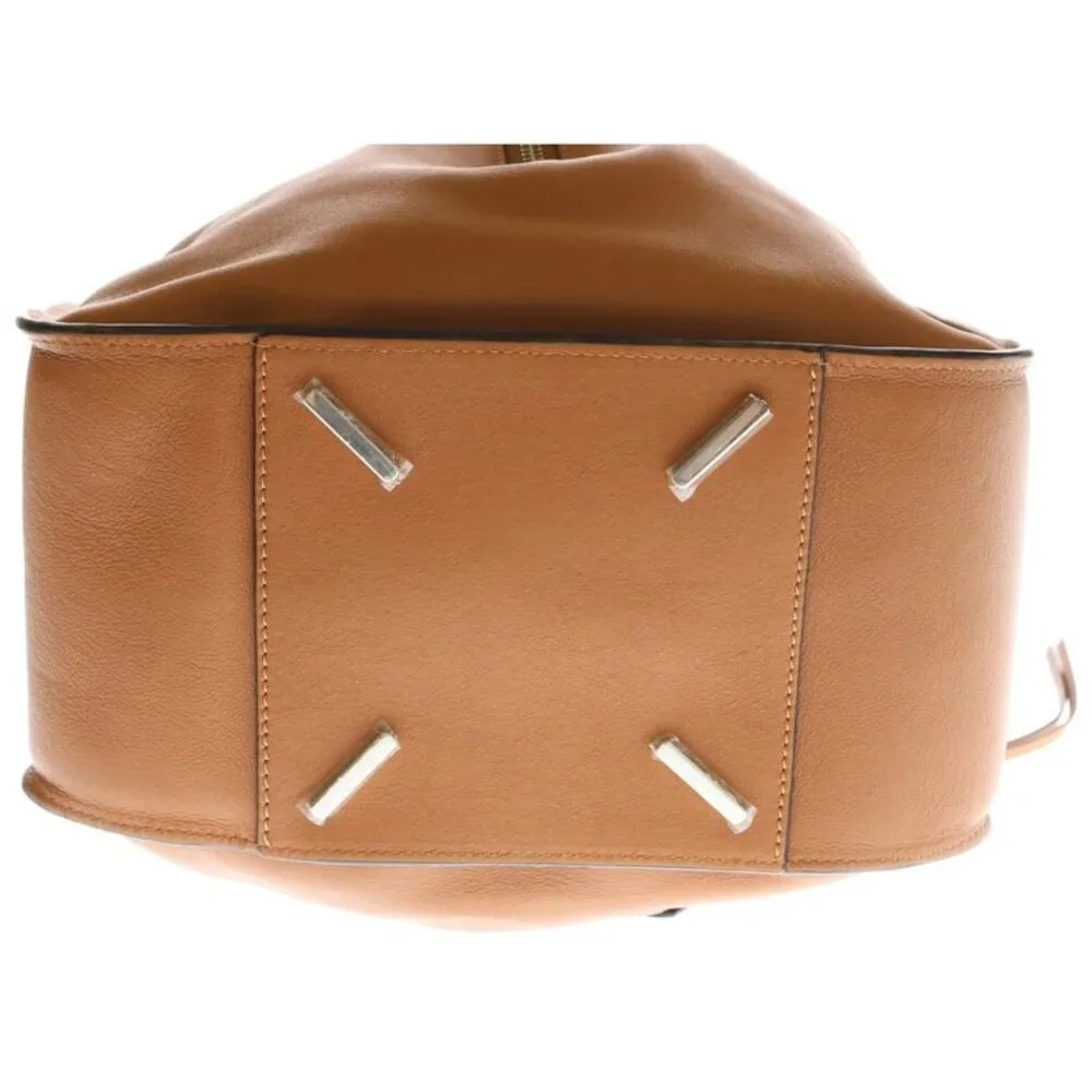 ★SOLD★ Loewe Hammock Shoulder Bag Handbag Leather Brown Small Silver Hardware - Picture 4 of 6